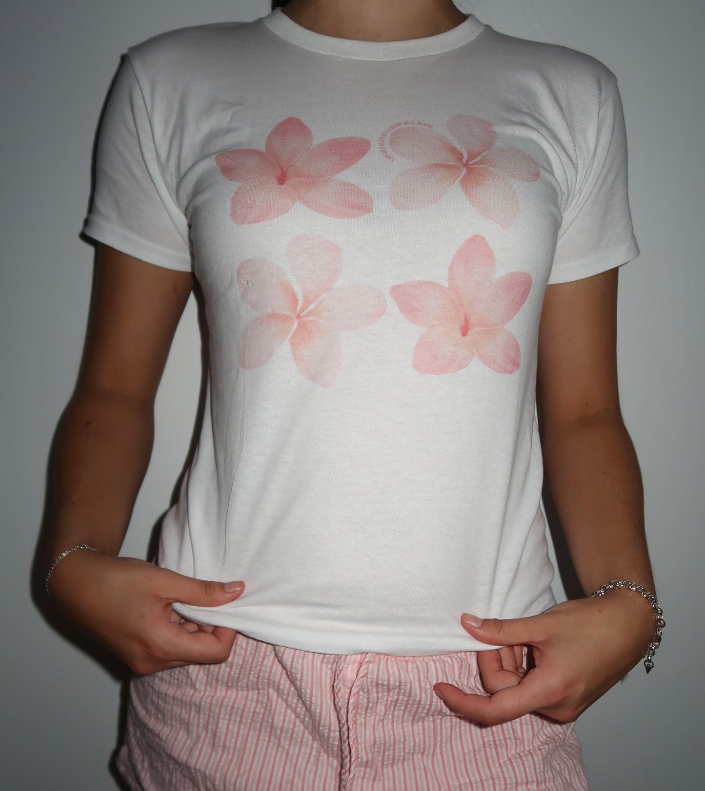 Pink Frangipani Baby Tee