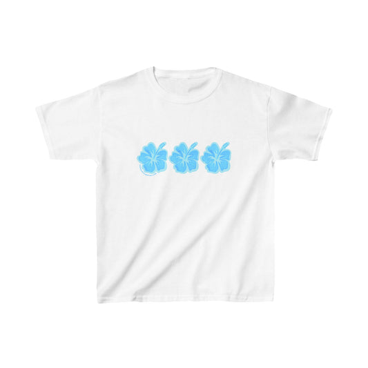 Blue Hibiscus Baby Tee