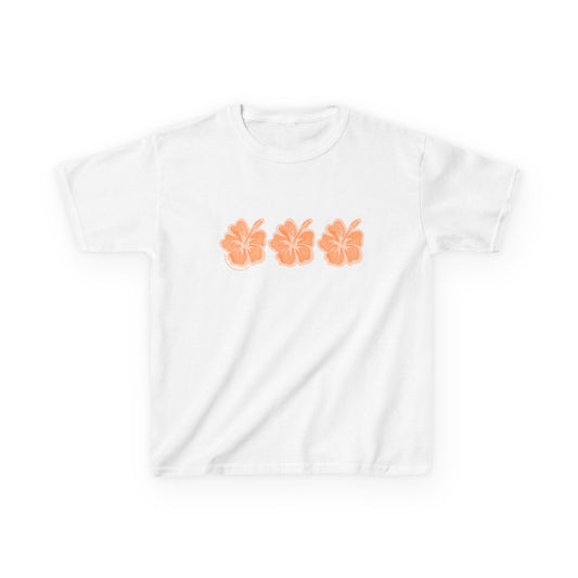 Orange Hibiscus Baby Tee