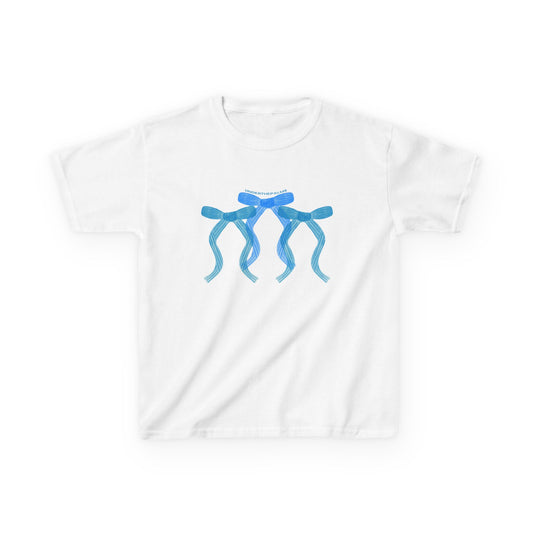 Blue Bow Baby Tee