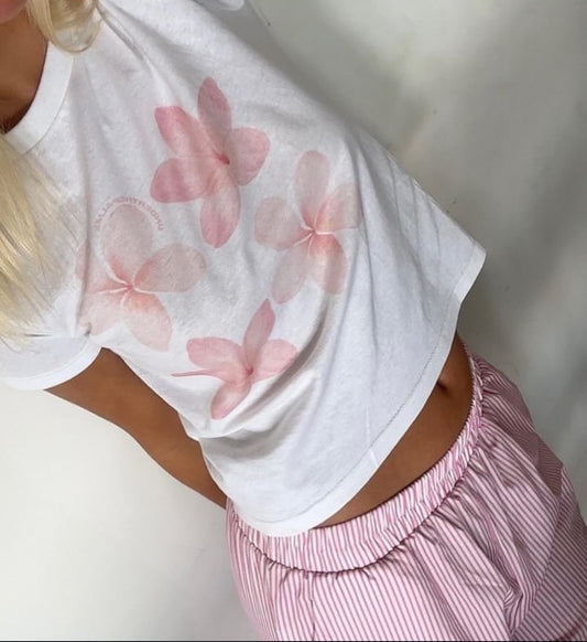 Pink Frangipani Baby Tee